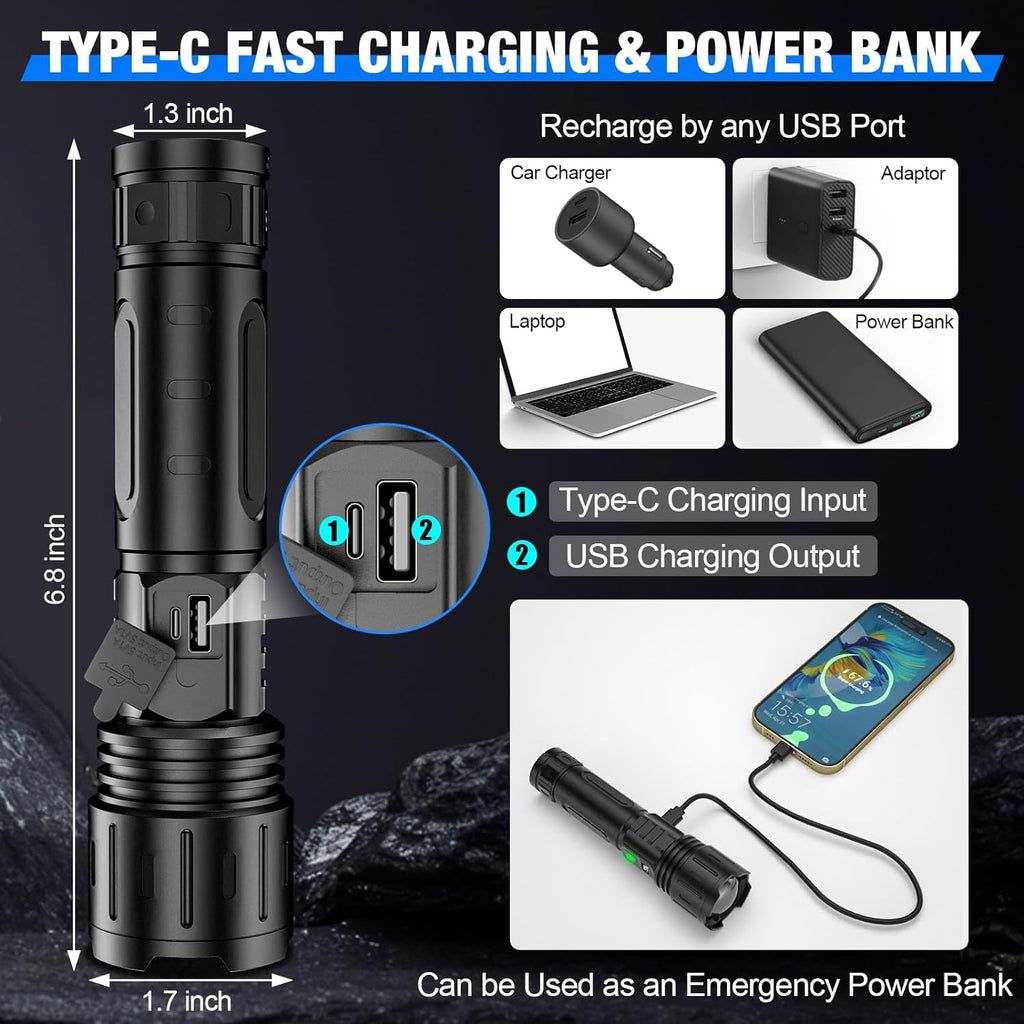 100000 lumen zaklamp 4