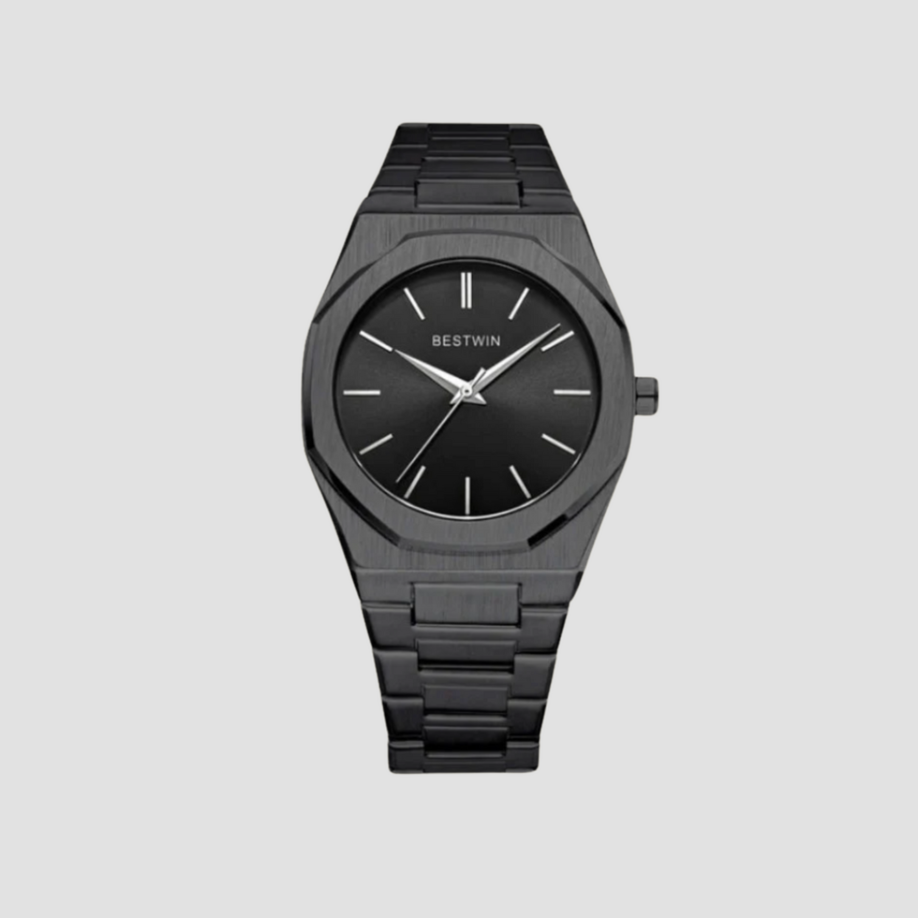 Stainless Steel Watch | Minimalist Dial, Quartz Movement & Polished Bracelet Design