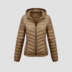 Women’s Lightweight Winter Jacket | Warm Modern Fit, Hooded Quilted Coat