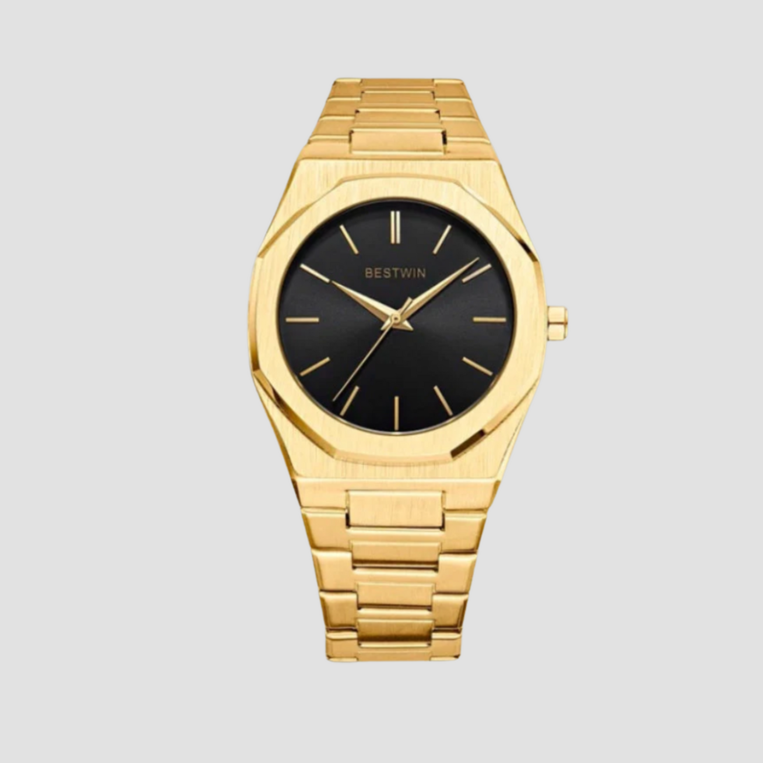 Stainless Steel Watch | Minimalist Dial, Quartz Movement & Polished Bracelet Design