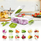 12-in-1 Vegetable Chopper Pro — Slicer, Dicer, Grater & Peeler Set 5
