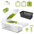12-in-1 Vegetable Chopper Pro — Slicer, Dicer, Grater & Peeler Set 8