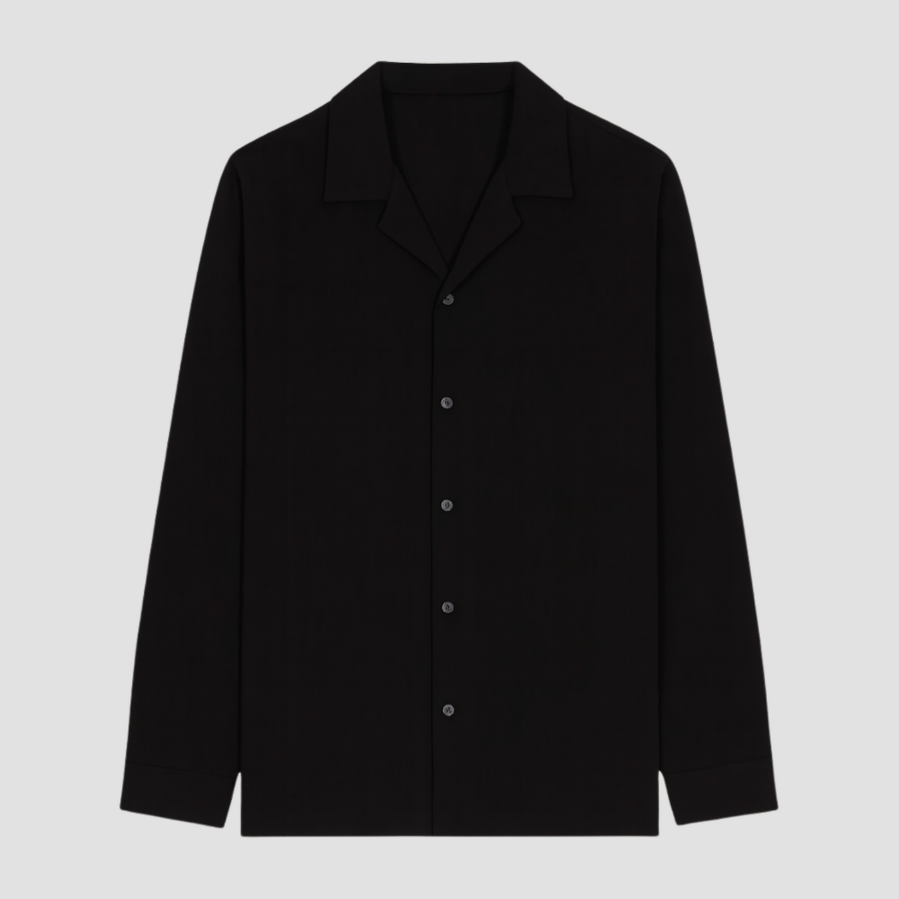 Men’s Open Collar Shirt | Modern Relaxed Fit, Fluid Drape Casual Style