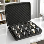 15-Slot Pressure Resistant Watch Storage Box - Portable Watch Case for Men 5