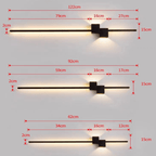 LED Wall Light – Linear Minimal Design, Soft Indirect Glow & Modern Metal Build