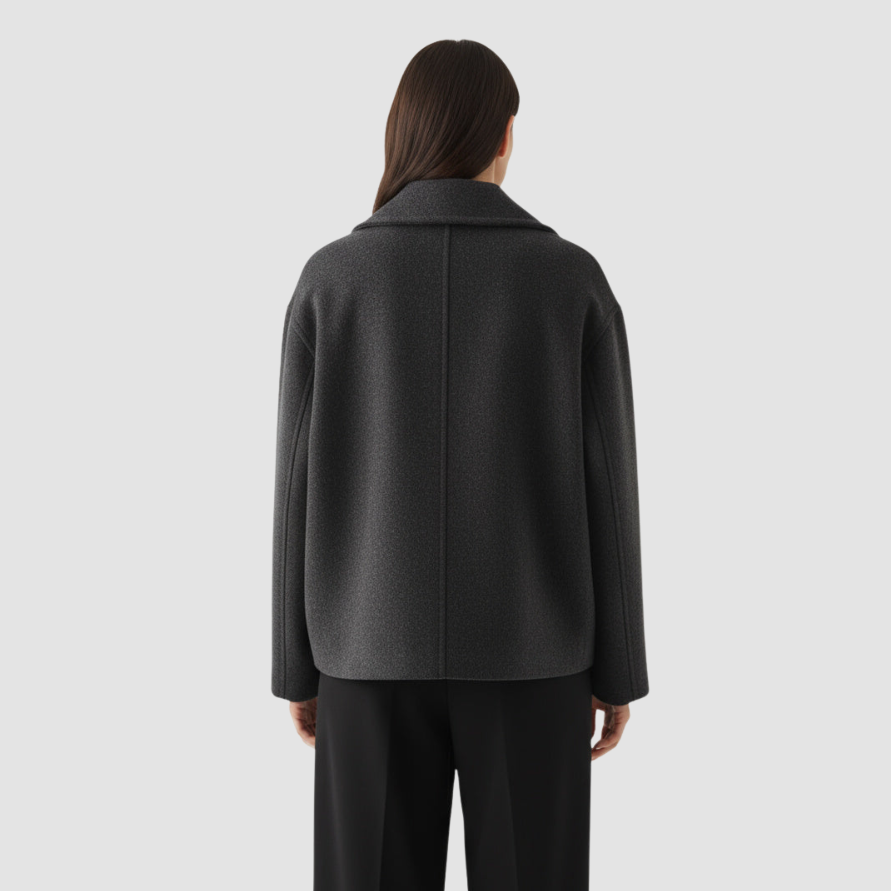 ALBA | WOMEN’S WOOL COAT – WIDE LAPEL CLASSIC ELEGANCE