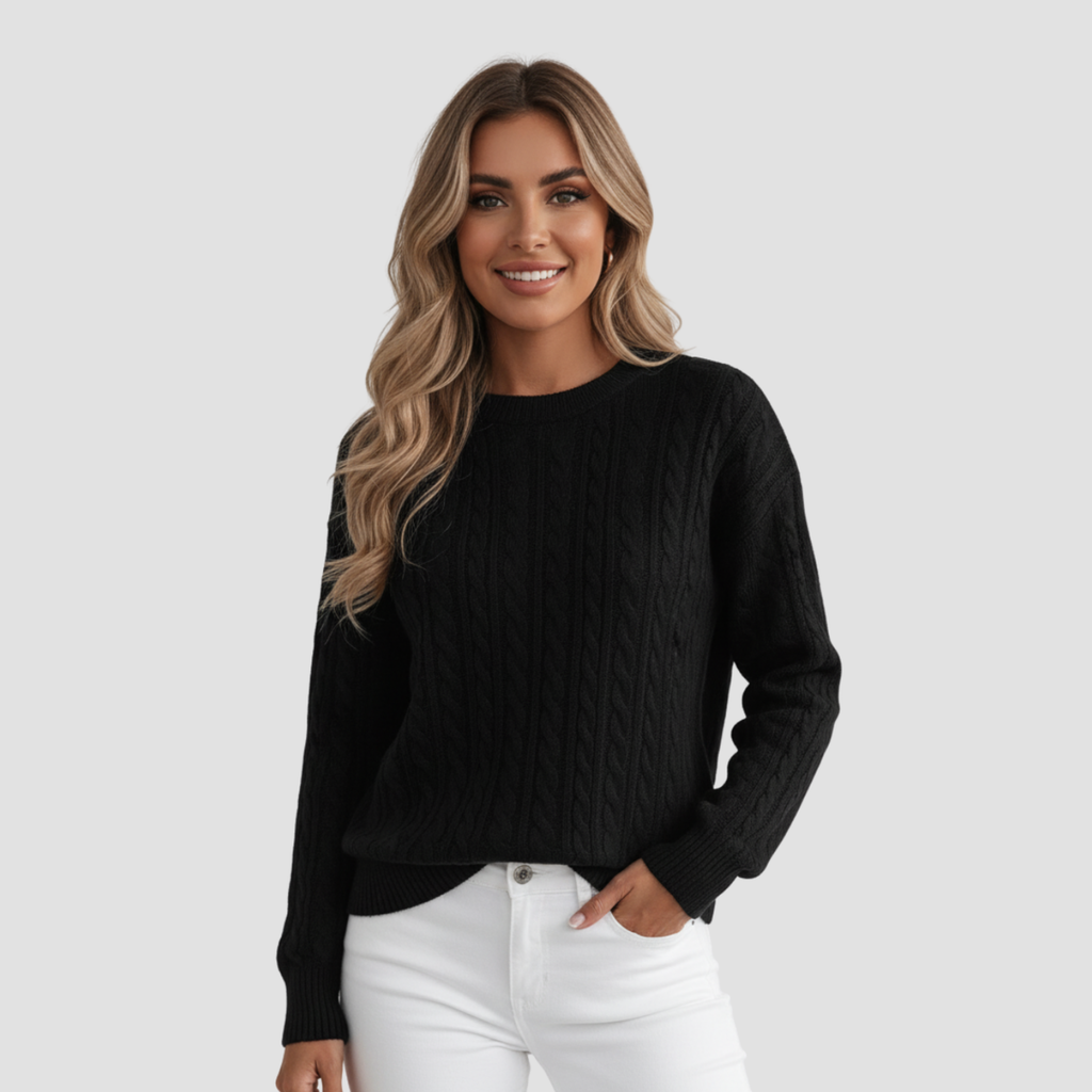 Cable Knit Sweater | Cozy Sophisticated Style, Regular Fit Winter Knit