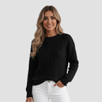 Cable Knit Sweater | Cozy Sophisticated Style, Regular Fit Winter Knit