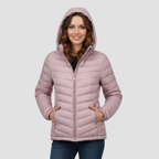 Women’s Lightweight Winter Jacket | Warm Modern Fit, Hooded Quilted Coat