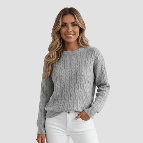 Cable Knit Sweater | Cozy Sophisticated Style, Regular Fit Winter Knit