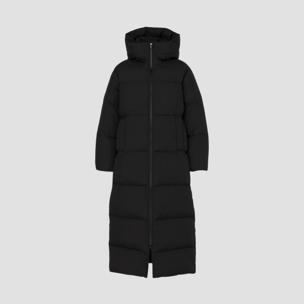 NOARA | WOMEN’S LONG QUILTED COAT – WARM ELEGANT WINTER OUTERWEAR