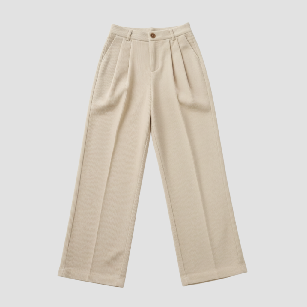 Women’s High-Waisted Corduroy Pants | Wide-Leg Sophisticated Style Everyday