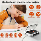 Portable CD Player – Bluetooth 5.3 with Rechargeable Battery