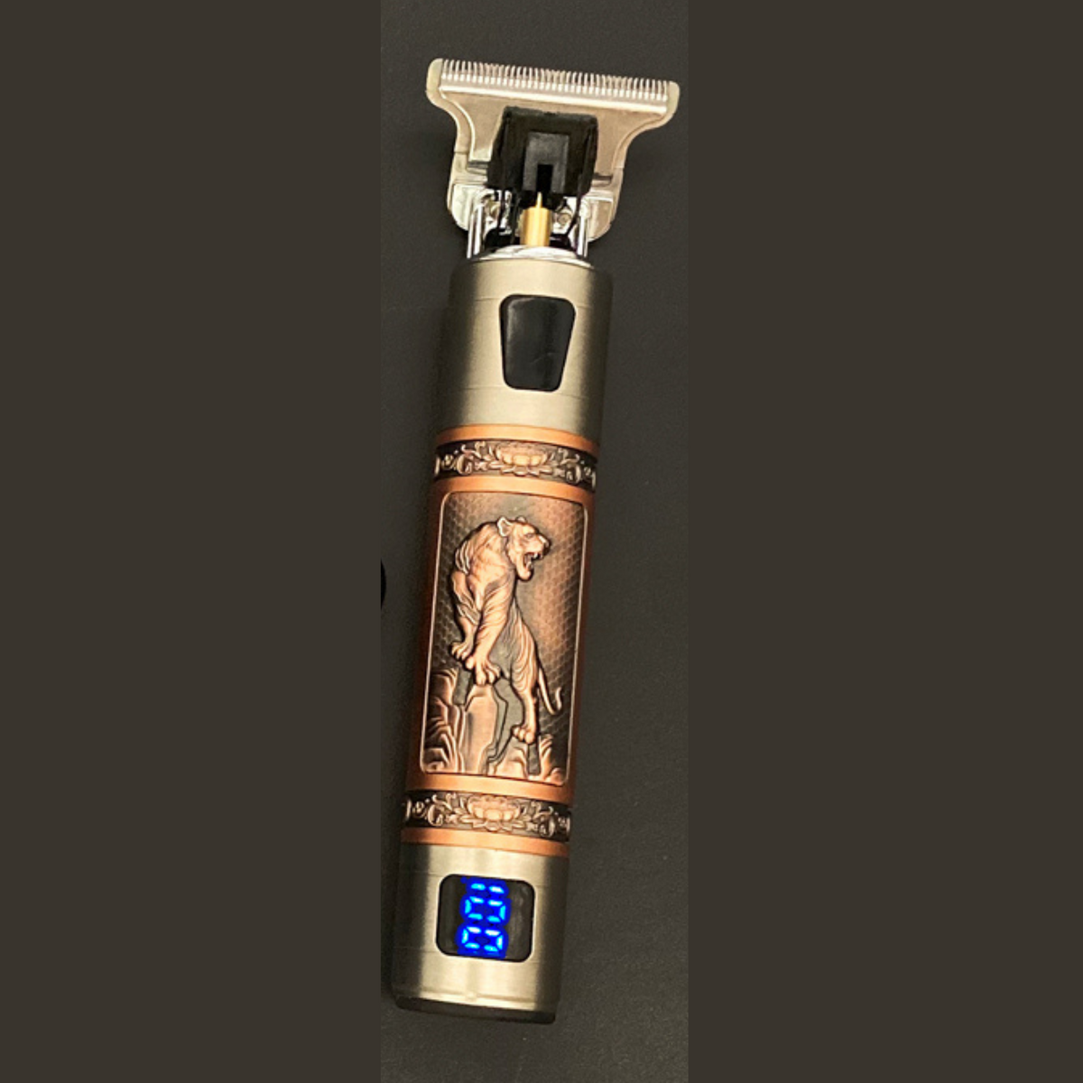 Vintage Beard Trimmer – Cordless Waterproof Grooming Tool with Precision Cutting Design