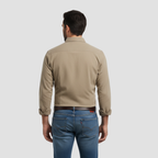Men’s Brushed Cotton Shirt | Timeless Comfort, Button-Down Style