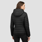 Women’s Lightweight Winter Jacket | Warm Modern Fit, Hooded Quilted Coat