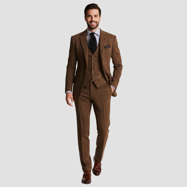 Men’s Wool-Style Suit | Classic Sophistication, Modern Fit Formal Wear