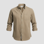 Men’s Brushed Cotton Shirt | Timeless Comfort, Button-Down Style