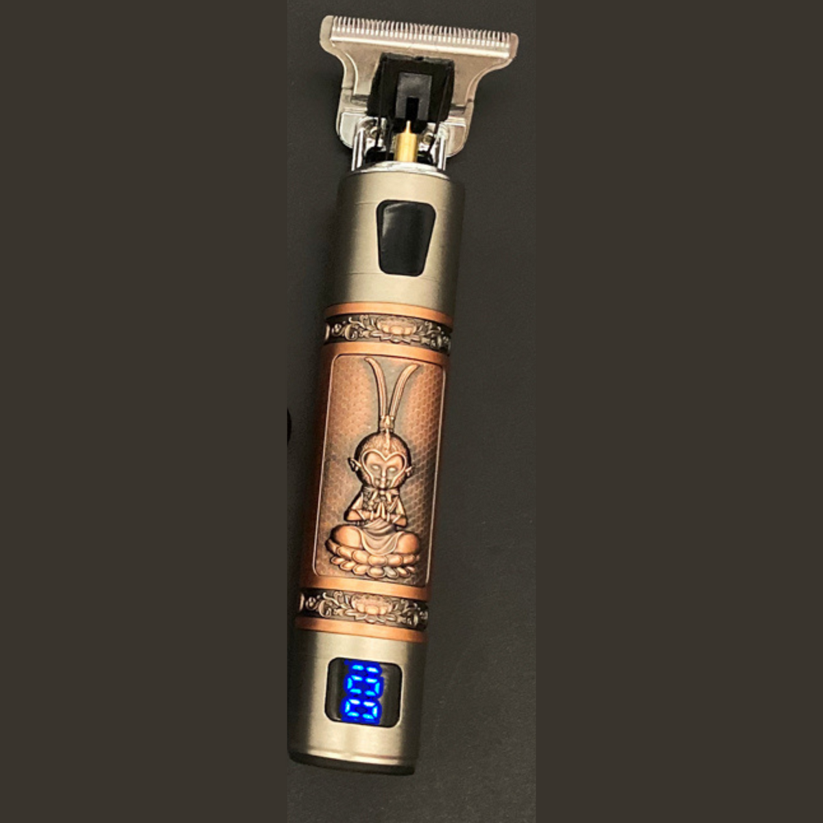 Vintage Beard Trimmer – Cordless Waterproof Grooming Tool with Precision Cutting Design