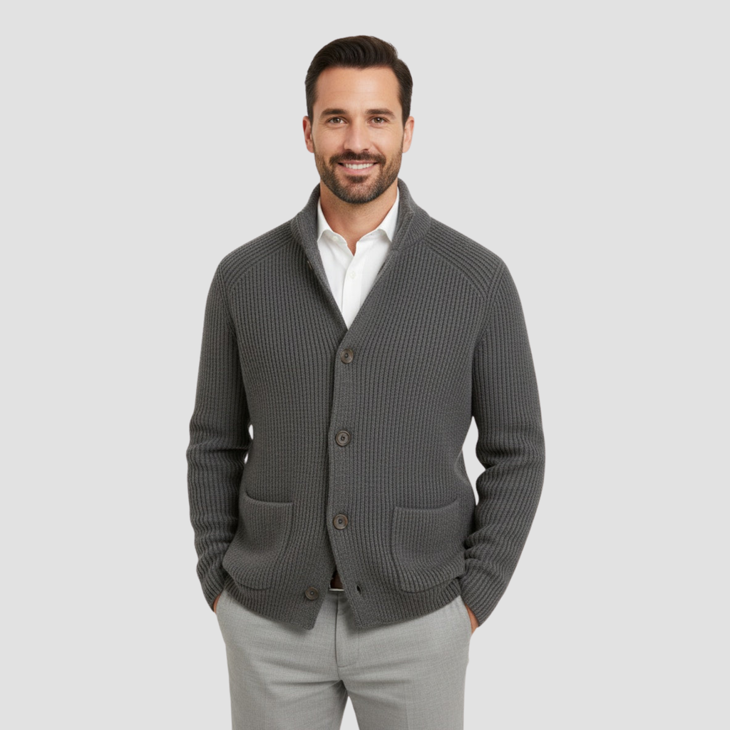 RAMIRO | MEN’S KNITTED CARDIGAN – PREMIUM THICK KNIT COMFORT