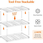 3-Tier Stackable Bottle Organizer | Clear Plastic Storage Rack for Fridge, Cabinet & Pantry 2