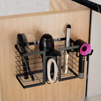 3-in-1 Wall-Mounted Hair Tool Organizer | Hair Dryer, Flat Iron & Curling Iron Holder 0