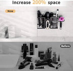 3-in-1 Wall-Mounted Hair Tool Organizer | Hair Dryer, Flat Iron & Curling Iron Holder 1