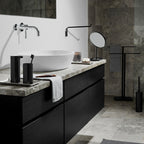 Toilet Brush Metal – Titanium-Coated Finish with Non-Slip Base