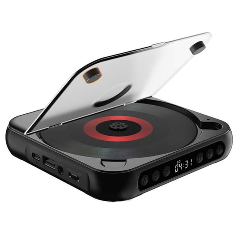 Portable CD Player – Bluetooth 5.3 with Rechargeable Battery