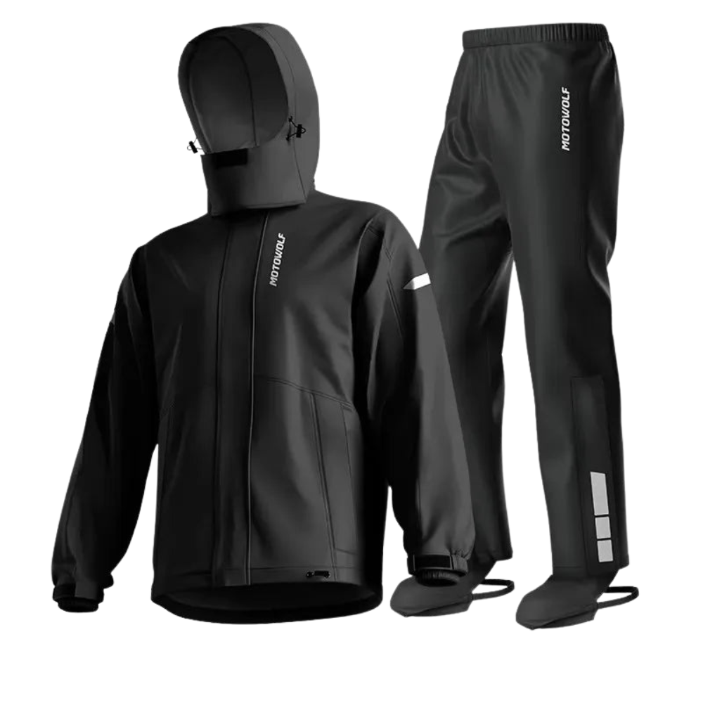 Motorcycle Rain Suit – Waterproof Unisex Set with Breathable Lining