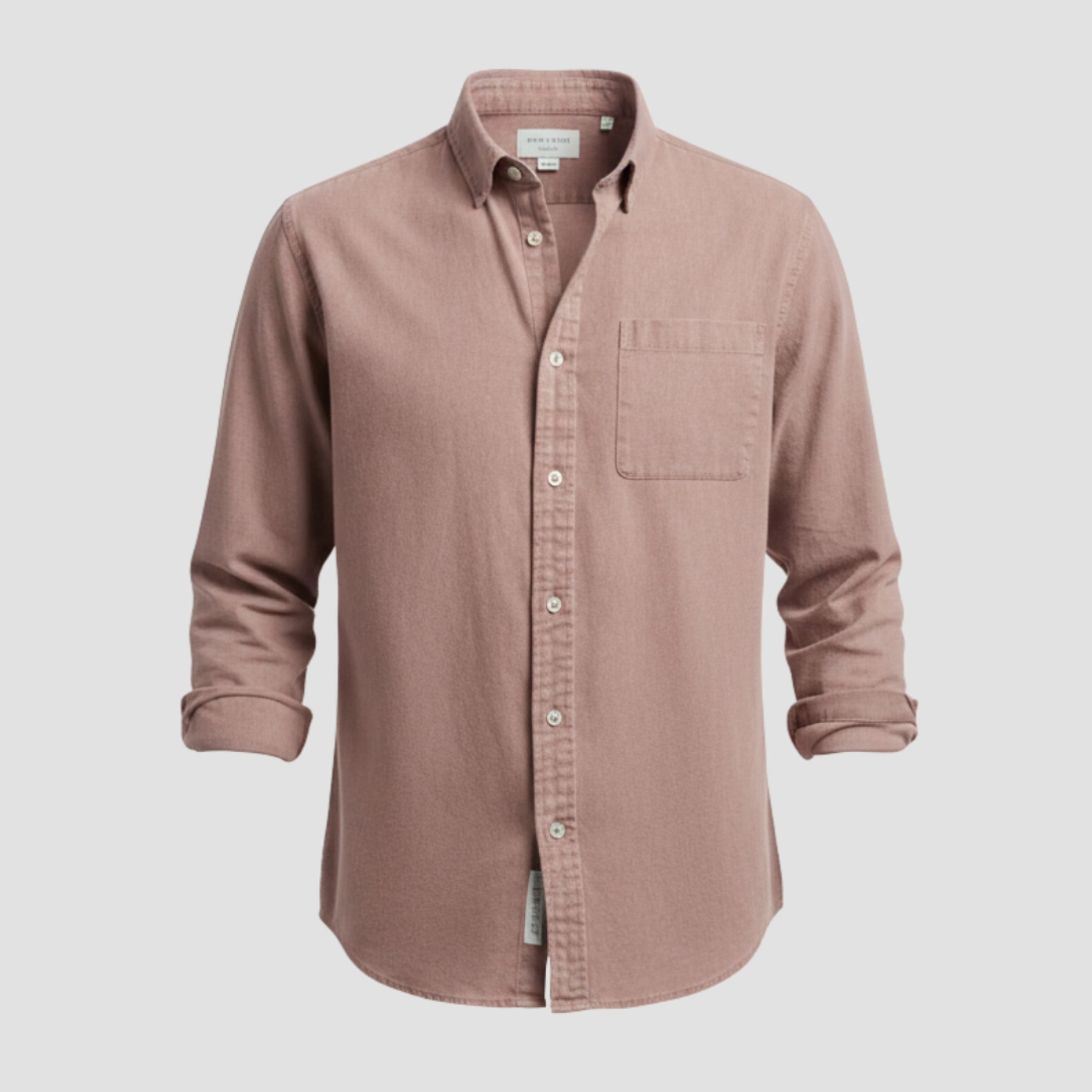 Men’s Brushed Cotton Shirt | Timeless Comfort, Button-Down Style