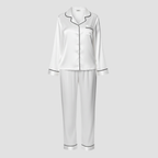 LUMIERA | WOMEN’S SATIN LONG PAJAMA SET – SOFT ELEGANT SLEEPWEAR