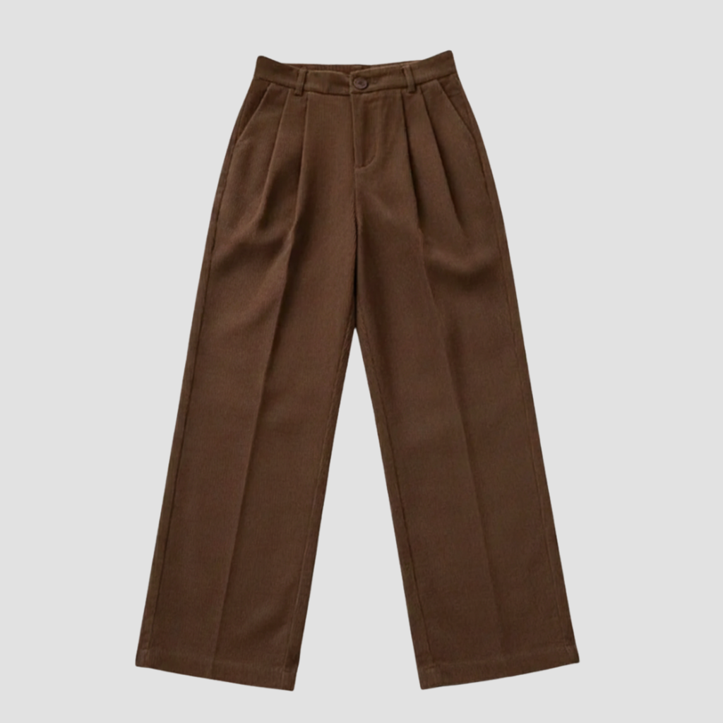 Women’s High-Waisted Corduroy Pants | Wide-Leg Sophisticated Style Everyday