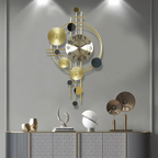 Large Decorative Wall Clock – Modern Metal Design with Silent Movement