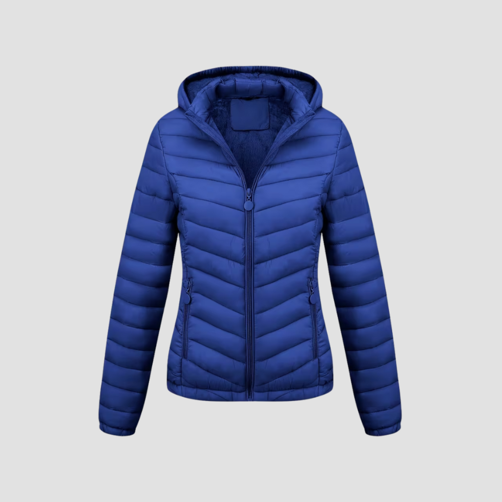 Women’s Lightweight Winter Jacket | Warm Modern Fit, Hooded Quilted Coat