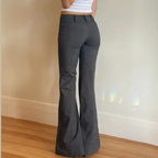 Women’s High-Waist Flared Trousers | Tailored Fit, Wide Leg & Elegant Everyday Style