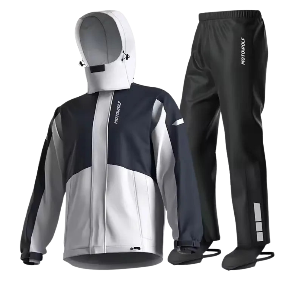 Motorcycle Rain Suit – Waterproof Unisex Set with Breathable Lining