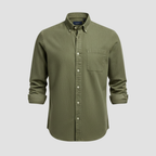 Men’s Brushed Cotton Shirt | Timeless Comfort, Button-Down Style