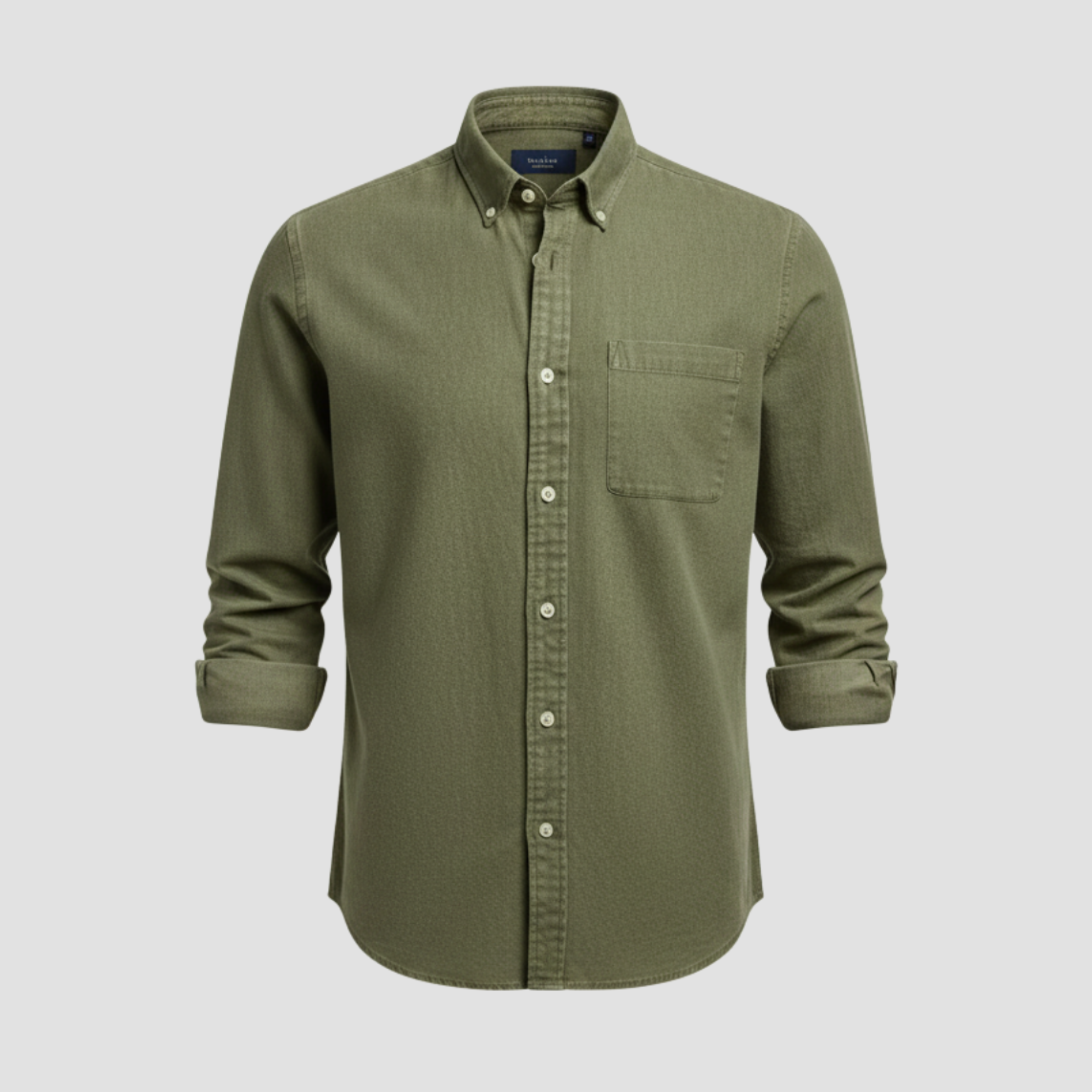 Men’s Brushed Cotton Shirt | Timeless Comfort, Button-Down Style