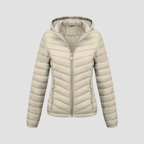 Women’s Lightweight Winter Jacket | Warm Modern Fit, Hooded Quilted Coat