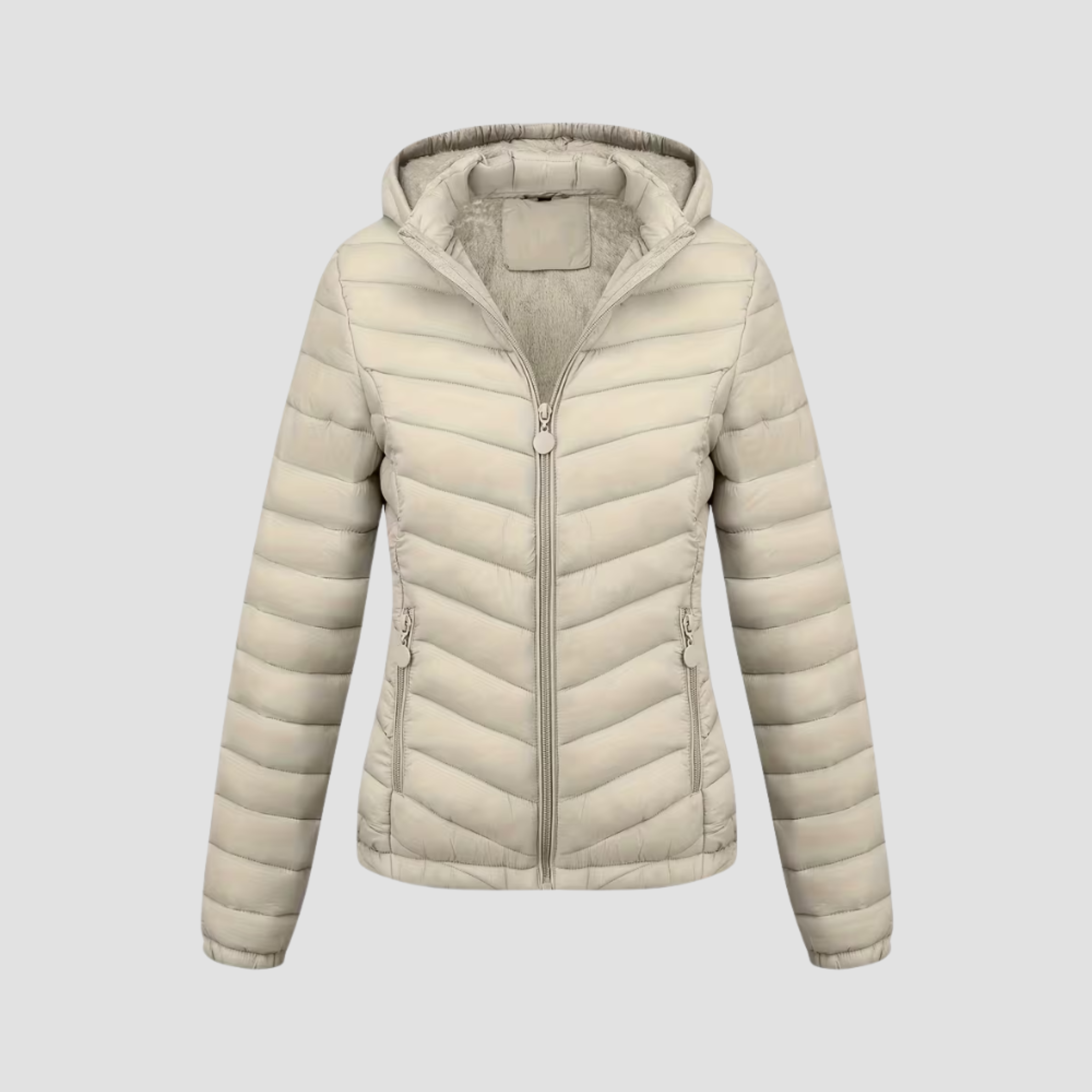 Women’s Lightweight Winter Jacket | Warm Modern Fit, Hooded Quilted Coat