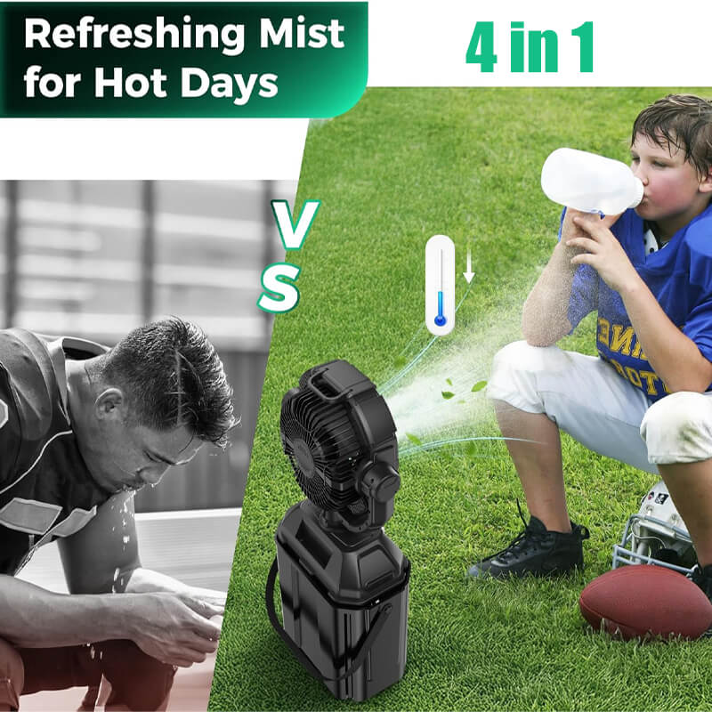 4 in 1 Mist Camping Fan with 6L Bucket 1