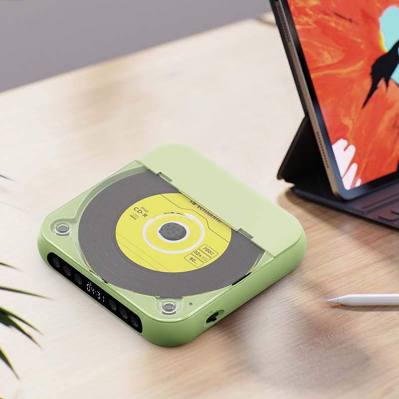 Portable CD Player – Bluetooth 5.3 with Rechargeable Battery