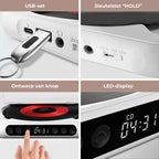 Portable CD Player – Bluetooth 5.3 with Rechargeable Battery