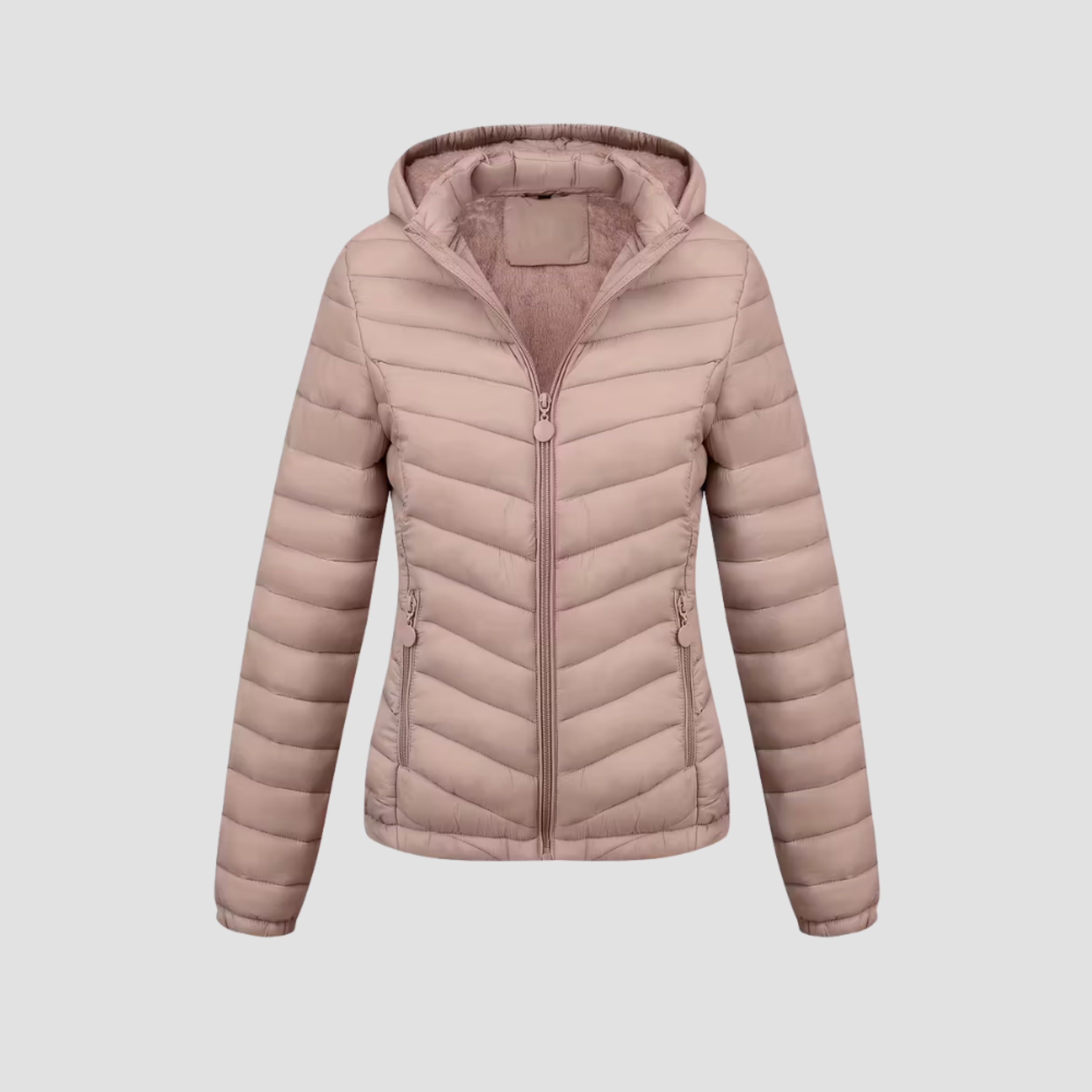 Women’s Lightweight Winter Jacket | Warm Modern Fit, Hooded Quilted Coat