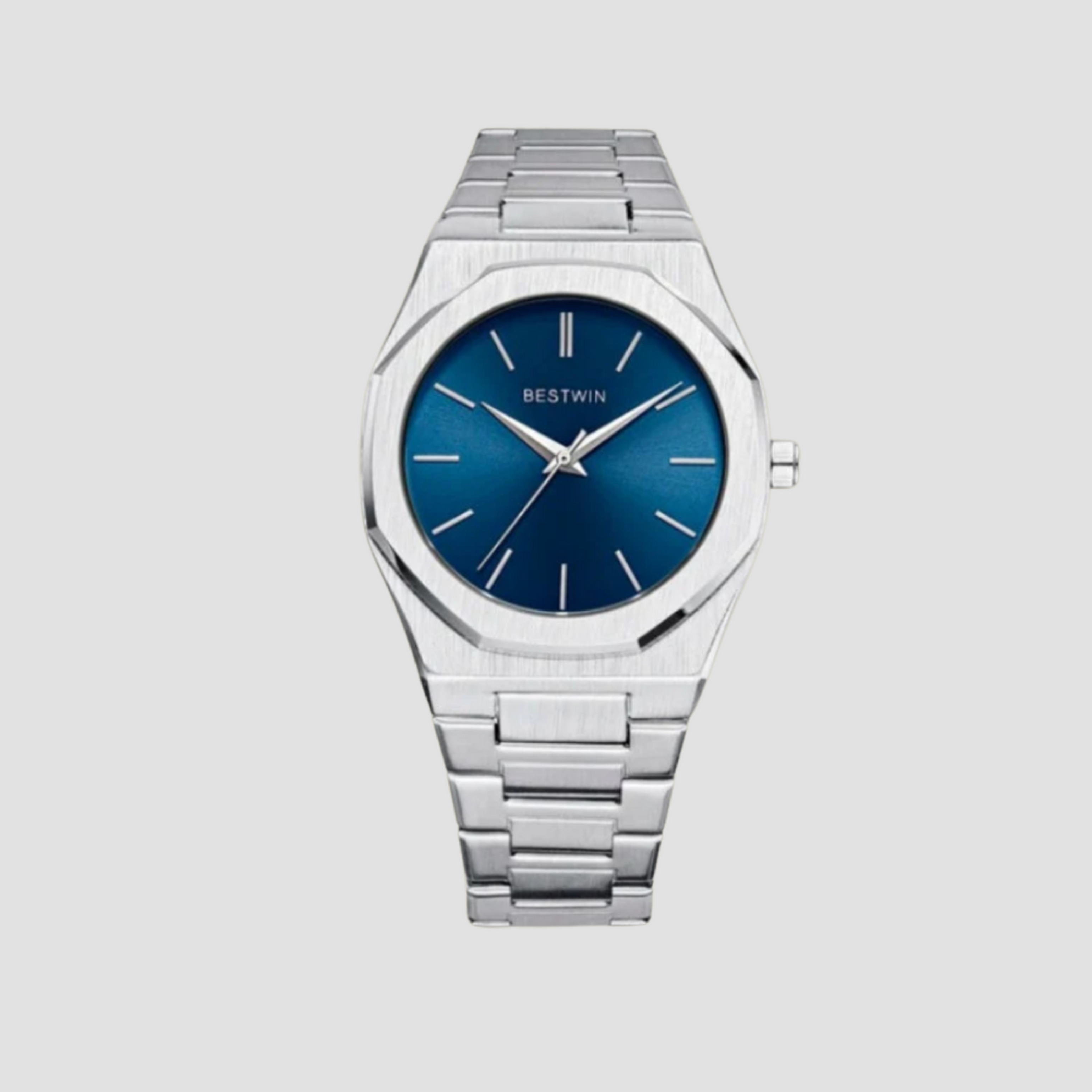 Stainless Steel Watch | Minimalist Dial, Quartz Movement & Polished Bracelet Design