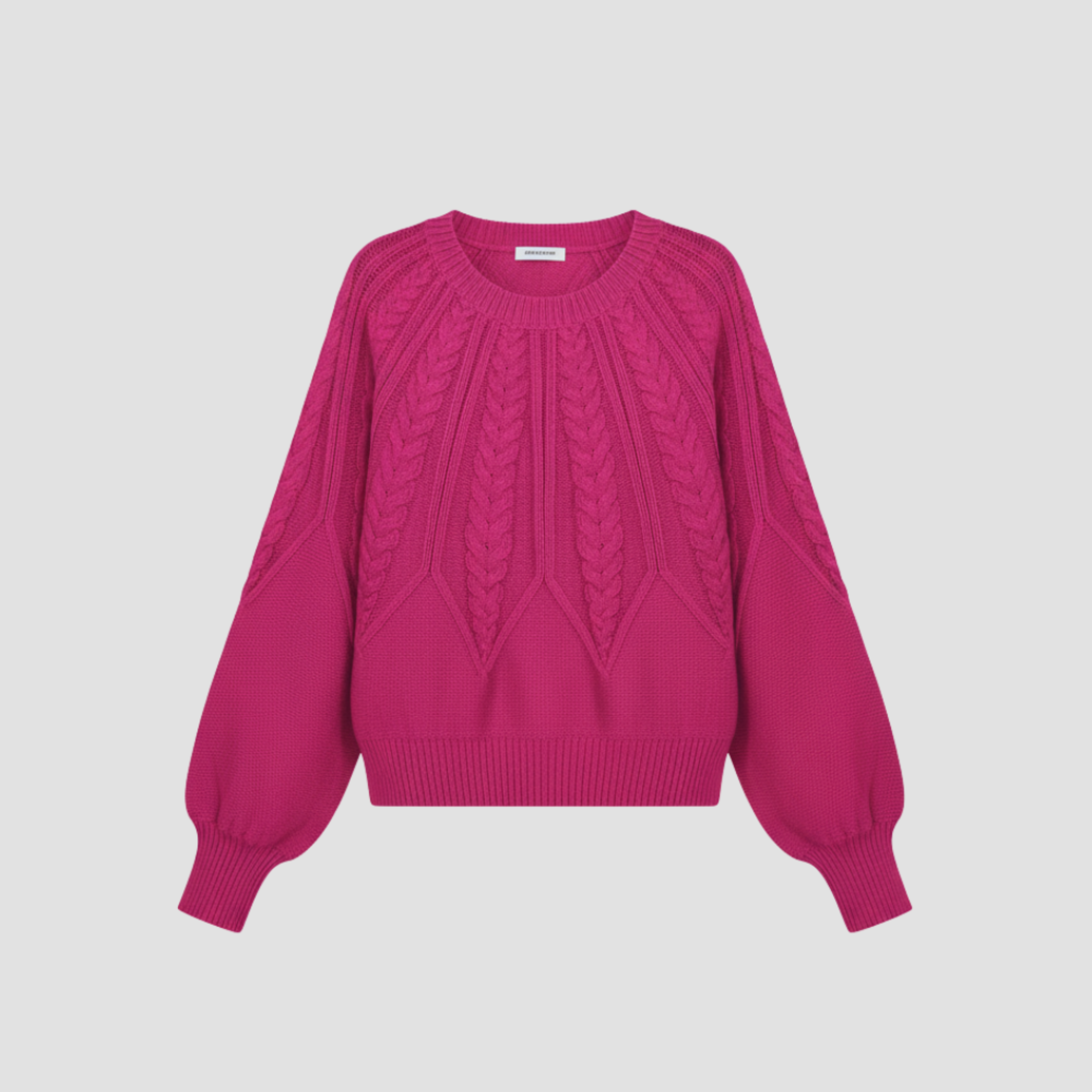 Cable Knit Relaxed Fit Sweater | Cozy Modern Everyday Crewneck Style