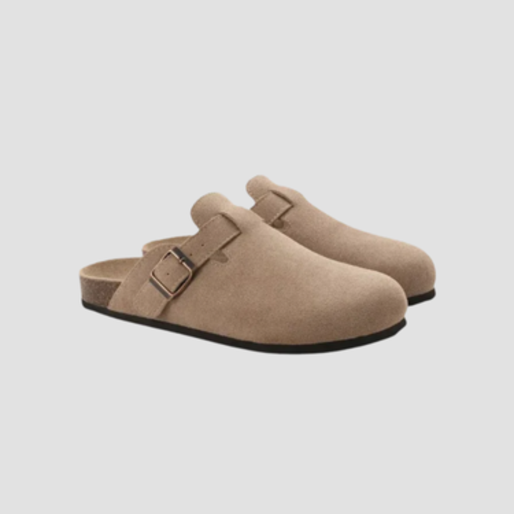Men’s Mule Clogs | Suede-Look Finish, Adjustable Buckle & Easy Slip-On Comfort