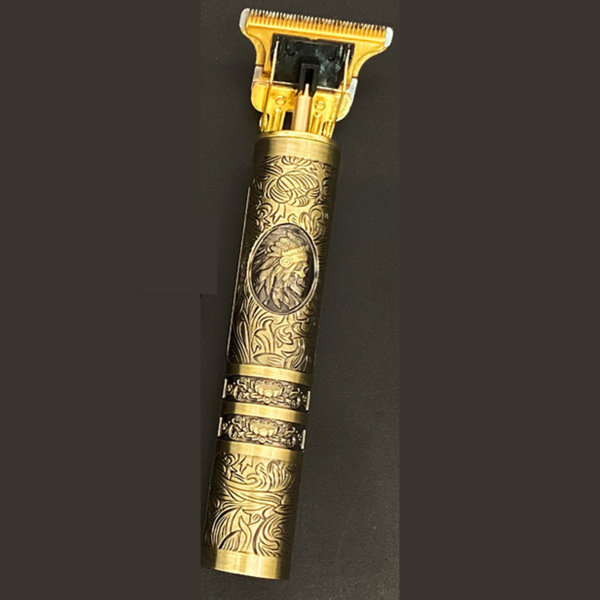Vintage Beard Trimmer – Cordless Waterproof Grooming Tool with Precision Cutting Design