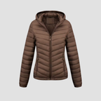 Women’s Lightweight Winter Jacket | Warm Modern Fit, Hooded Quilted Coat